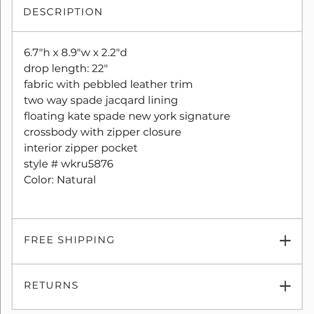 Kate spade Hayes bee camera bag - Picture 4 of 4